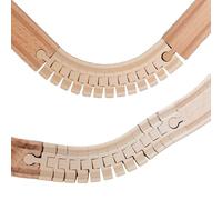 Rail flexible pour chemin de fer en bois, longueur 18 cm, compatible avec Brio & Co. (1 pièce)