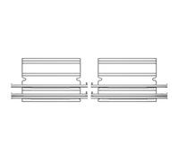 Rail four Rails télescopiques 2 Niveaux pour four, 41599010