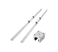 VEVOR Rail de Guidage Linéaire SBR20 Rails Linéaires 2000 mm 2 PCS et Blocs de Roulement à Billes Intégrés 4 PCS, pour Machines de Découpe, Meulage, Fraisage, Perçage, avec Arbre Entièrement Soutenu