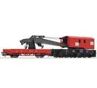 Rail H0 Roco 56240 - Wagon Grue Avec Wagon De Protection, DB AG Neuf OVP
