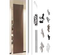 Rail invisible for portes coulissantes en bois - Quincaillerie for portes de garage escamotables sans rail - Solution for portes de garage dissimulées(120CM/47.2IN)