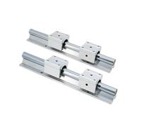 Rail linéaire, guide coulissant linéaire, 2 rails de support linéaires SBR12 200 mm-1000 mm + 4 chariots coulissants SBR12UU, mouvement fluide(450MM)
