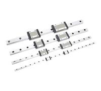 Rail linéaire Miniature MGN7 MGN9 MGN12 MGN15 L de 100 à 800mm, 1 pièce de Guide linéaire MGN + 2 pièces MGN bloc noir, pièce d'imprimante 3D(MGN12H,350mm)