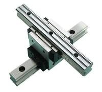 Rail linéaire pièces d'imprimante 3D glissière croisée bloc de guidage linéaire chariot 2 rails linéaires + 1 jeu de blocs transversaux(2XRAIL and 1xHRC25,1200mm)