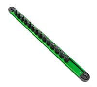 Rail magnétique efficace pour douilles 1/4", 3/8", 1/2", clips rotatifs à 360 degrés pour une visibilité facile des outils (6,35 mm)