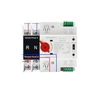 Rail monophasé ATS PV 2P 4P 100A AC 110V 220V, commutateur de sélection transfert automatique à double puissance sans interruption(City Grid-City Grid,2P AC 220V)