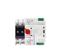 Rail monophasé ATS PV 2P 4P 100A AC 110V 220V, commutateur de sélection transfert automatique à double puissance sans interruption(City Grid-City Grid,2P AC 220V)