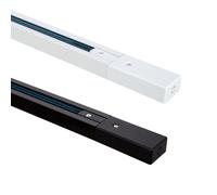 LEDKIA LIGHTING - Rail Monophasé 2M pour Spots LED | Installation Intérieure IP20 | Aluminium Durable | Éclairage Énergétique | Ajustable et Polyvalent, Blanc