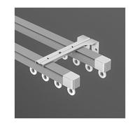 Rail Mural/plafond Pour Rideaux, Aluminium Tringle À Rideau, Diviseur De Salle, Avec Rouleaux Muets, Pour Salon, Chambre À Coucher, Placard(Gray d,100cm/3.3ft)