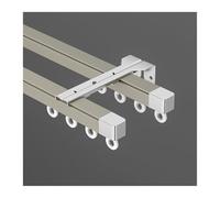 Rail Mural/plafond Pour Rideaux, Aluminium Tringle À Rideau, Diviseur De Salle, Avec Rouleaux Muets, Pour Salon, Chambre À Coucher, Placard(Champagne d,100cm/3.3ft)