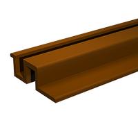 Rail Pico PVC 25V à visser - Longueur 3 m - Marron - MANTION - 25/300M