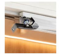 Rail Porte coulissante Kit De Quincaillerie pour Rail Porte Placard À Montage Au Plafond, pour Portes Coulissantes Doubles Dérivation Domestique avec Butées Porte(220cm/86.6in/7.2ft)