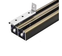 Rail porte coulissante Quincaillerie Porte De Grange À Double Rail, Kit Portes Coulissantes Galandage, Coulissement En Douceur, Silencieux Et Installation Facile(230cm(7.5feet))