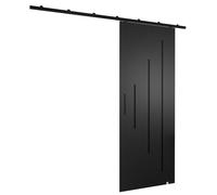 Rail porte coulissante Zonda Y - Porte coulissante interieur avec rail - 204x80 cm - kit porte coulissante - guide porte coulissante - avec poignée de porte - porte suspendue coulissante