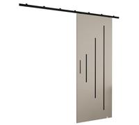 Rail porte coulissante Zonda Y - Porte coulissante interieur avec rail - 204x90 cm - kit porte coulissante - guide porte coulissante - avec poignée de porte - porte suspendue coulissante