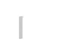 Rail porte univers lg 800mm - ENVELOPPES HAGER FZ739C