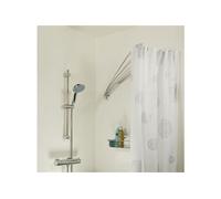 Rail pour rideau de douche Ombrelle d'angle Chrome