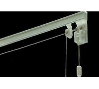 Rail pour Rideaux et mécanismes de stores Bateaux à usage professionnel- Largeur de 100 à 200 cm-cm 160 Blanc