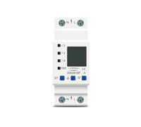 Rail réglable 63A 80A 110V 230V, protecteur de surtension et sous-tension, protection limitation courant, voltmètre kilowattheure(63A Bottom input)