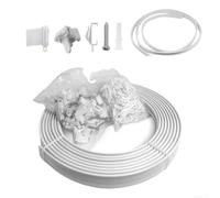 Rail Rideau Plafond Flexible PVC Métal Rail Rideau Plafond Flexible | Flexibilité totale, structure métal interne, pliable outil, longueur , pour idéal formes complexes