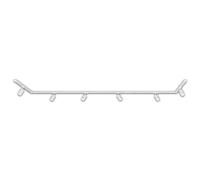Rail Système de rails kit complet 6 x spots GU10 pivotants en forme de U blan...