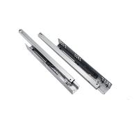 Rail Tiroir Coulissant 1Pair/ Lot Two-section Bottom Drawer Track Cabinet Hidden Slideway Damping Buffer 25kg(20inches 500MM)