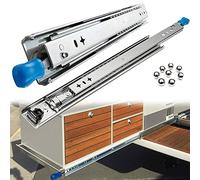 Rail Tiroir Coulissant Charge Lourde 250-1500mm - Verrouillage Glissiere pour Tiroir - Coulisses À Billes - Coulisses Extension Complète - Industriels Coulisse Tiroir,48in/1200mm