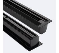 Rail Triphasé DALI Track Encastré Aluminium pour Spots LED 1 Mètre