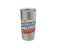 Railfan Humor California High Speed Rail Waiting Gobelet isotherme en acier inoxydable double paroi