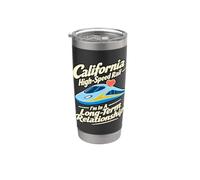 Railfan Humor California Relation ferroviaire à grande vitesse Gobelet isotherme en acier inoxydable double paroi