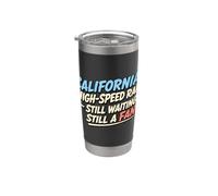 Railfan Humor California Ventilateur pour patient Gobelet isotherme en acier inoxydable double paroi