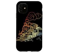 Railroad Line Art Retro Look Railway Fan Coque pour iPhone 11