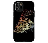 Railroad Line Art Retro Look Railway Fan Coque pour iPhone 11 Pro