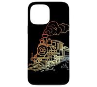 Railroad Line Art Retro Look Railway Fan Coque pour iPhone 13 Pro Max