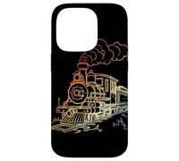 Railroad Line Art Retro Look Railway Fan Coque pour iPhone 14 Pro