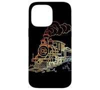Railroad Line Art Retro Look Railway Fan Coque pour iPhone 14 Pro Max