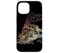 Railroad Line Art Retro Look Railway Fan Coque pour iPhone 15