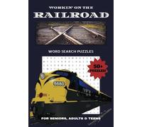 Railroad Word Search Puzzle Book: Fun Word Searches with Easy to Read Print about Railways, Trains, Railroad Equipment and More! | 6x9 Inches, 110 ... Gift for Vacations, Holidays and Relaxation