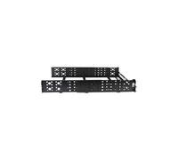 Rails 2U fixes - Universels - Rails pour rack serveur - 19" - Profondeur réglable - Rail de rack - noir - 2U - 19" - pour P/N: RK2433BKM, RK2537BKM,