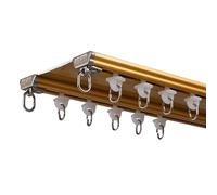 Rails à rideaux robustes, système silencieux à double rangée, rail de rideau de plafond, tringles à rideaux de 1 à 6 m, rail de rideau double en aluminium, rail de rideau monté au plafond po