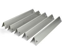 Rails aromatiques en acier inoxydable pour Weber Genesis I - série 300 à partir de 2011 - régulateur à l'avant (5 pcs.)