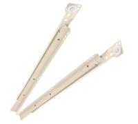 Rails Coulissants de Tiroir 40cm 2 Pièces à Montage Inférieur | Deux Sections, Extension Complète 2 Fois, Mouvement Silencieux, Capacité de Charge Élevée, Blanc