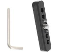 Rails coulissants en aluminium pour photographie - Installation rapide - Port fileté de 6,35 mm - Pour systèmes d'éclairage de studio - Accessoire de photographie compatible avec l'aluminium