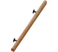 Rails d'appui antidérapants en bois pour personnes âgées - 0,5 m - Kit de fixations murales de sécurité pour l'intérieur - Options : 1 m/2 m/4 m/5 m/6 m - Améliore la sécurité et la stabilité de la