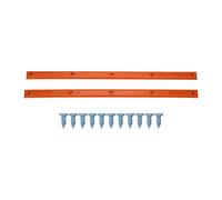 Rails de broyage pour planches à roulettes Rails de pont de planche à roulettes Rails en os de côtes Résistant à l'usure Durable Stable Flexible Aspect brillant Longs rails de planche Côtes B(Orange)