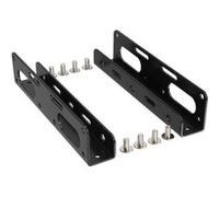 Rails de montage HDD/SSD, InLine®, 2,5-3,5, seulement cadre et vis, noir G
