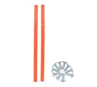 Rails de Protection Planche à Roulettes 36cm Durables(orange) | Plastique pour haute densité, absorption chocs, glisse fluide, montage simple, usage quotidien intense