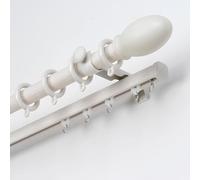 Rails De Rideaux Rail Lourds, Ensemble De Rails De Rideaux Grain De Bois, Double Rail Pour Séparation De Pièce, Idéal Pour Salon, Chambre, Hôtel, Hôpital, Salle De Bain(Teak,170cm/5.7ft(2*85cm))