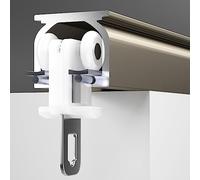 Rails De Rideaux Robustes Pour Montage Au Plafond - Rail De Rideau De Plafond En Aluminium, Muet Rideau Rail Pour Le Salon Chambre À Coucher Plafond Suspendu Ensemble De Rails De Plafond WHITE 120CM