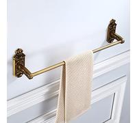 Rails de Serviettes Space Aluminium Antique Double Ret Retro Retro European Servine European Rack, Serviette Suspendue Double Rack, Racks de Serviette Serviette de Salle de Bain/B Double pôle 40 cm